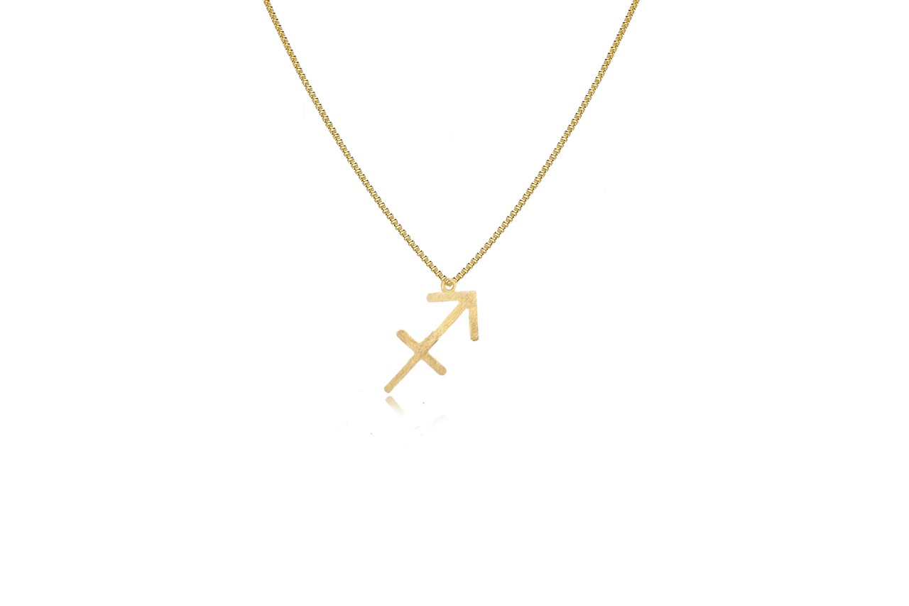 Colar Personalizado Signo De Sagitário Fo...