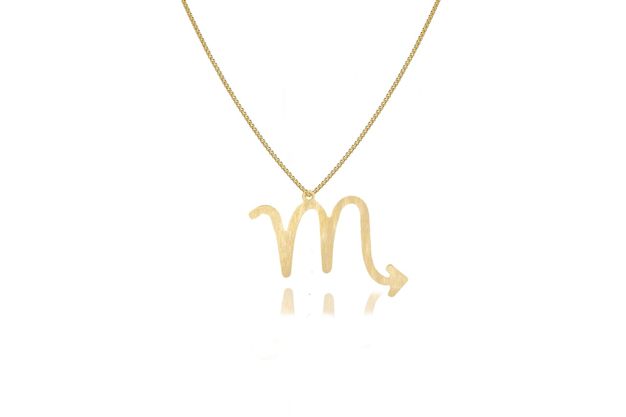 Colar Personalizado Signo De Escorpião Fo...