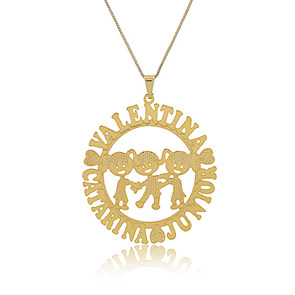 Colar Personalizado Mandala Com Filhos E ...